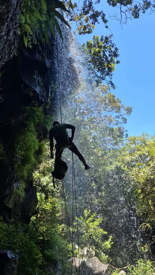 Abseiling/Canyoning - Key highlights at Tamarind Falls (10–25m rappels plus jumps)