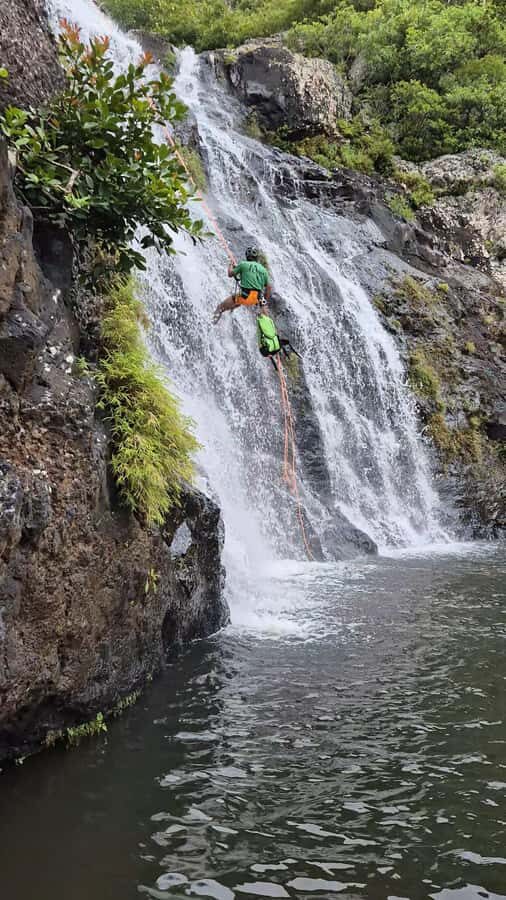 Abseiling/Canyoning - Tamarind Falls / 7 Cascades: what this 3-hour canyon route feels like