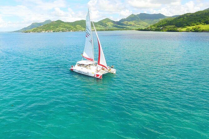 All inclusive CATAMARAN with BBQ : Ile aux cerf & GRSE waterfall - Price and Value: What $113.97 Buys You in Real Terms