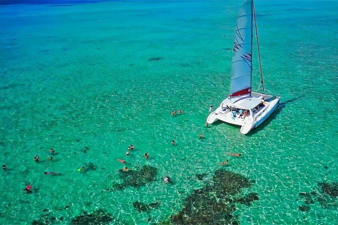 Catamaran Adventure Full Day: Ile aux cerfs,GRSE Waterfall,Snorkeling &BBQ Lunch - Ile aux Cerfs island: the main event, with optional extras