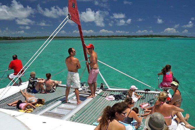 Exclusive Private Catamaran Adventure: Ile aux Cerf (Full Day Cruise incl Lunch) - Ile aux Cerfs lagoon snorkeling and swimming break: coral reefs meet real relaxation