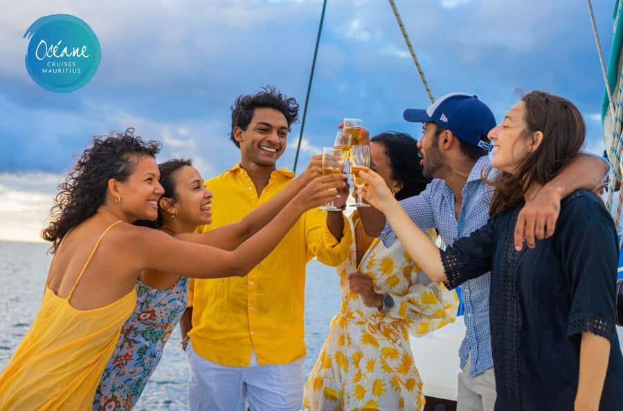 Ile Aux Bénitiers : Private Catamaran Cruise & Gourmet Lunch - Grande Riviere Noire and Black River Return: The Calm Finish