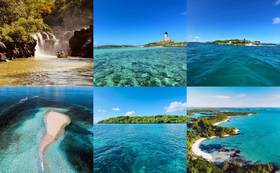 Mauritius: 5 Islands of the East Speedboat Tour with BBQ - GRSE Waterfall by boat: the refresh stop that breaks up the cruising