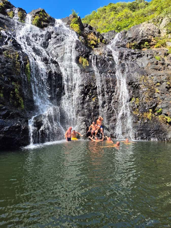 Mauritius-7 waterfalls short loop - Four waterfalls on one short loop: how to enjoy the full route