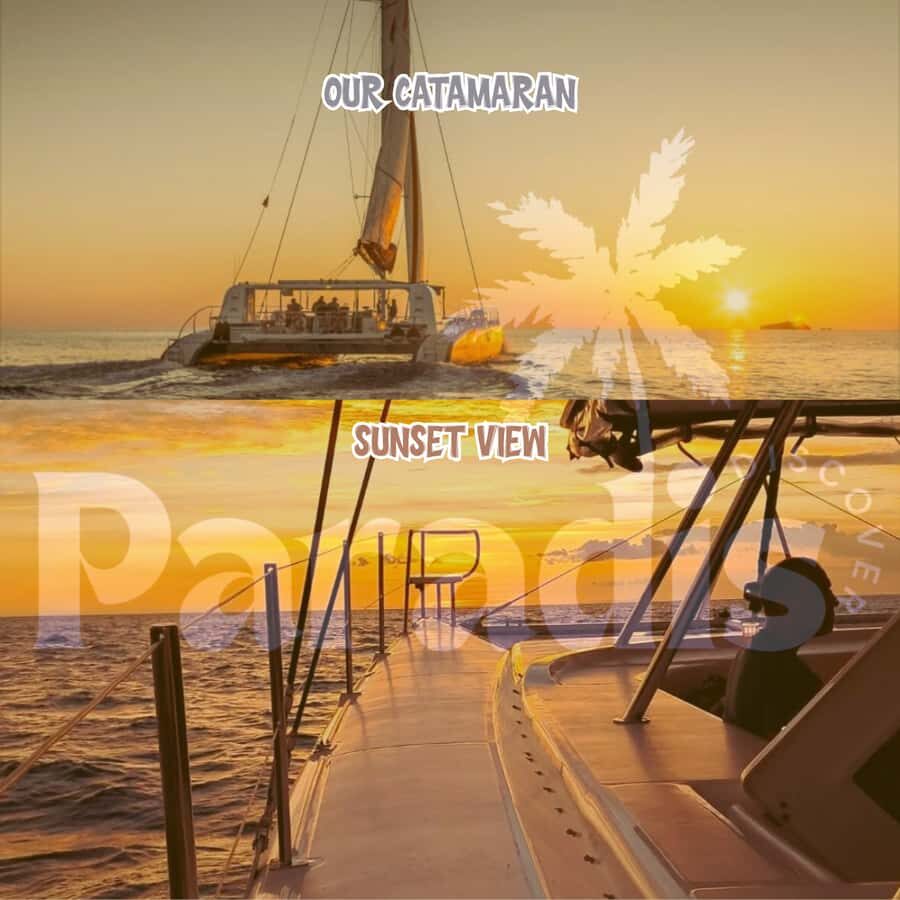 Mauritius: Catamaran Sunset Cruise with Food, Drinks & DJ - From Grand Bay to the Golden Horizon