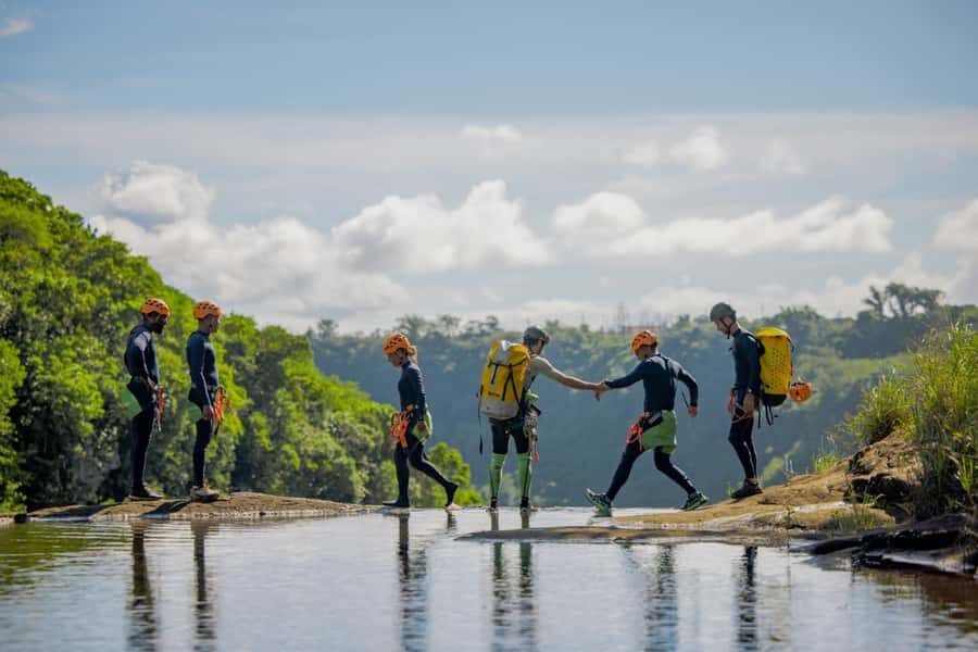 Mauritius: Tamarind Falls Canyoning Adventure - Your waterfall rappels: what to expect on the rope