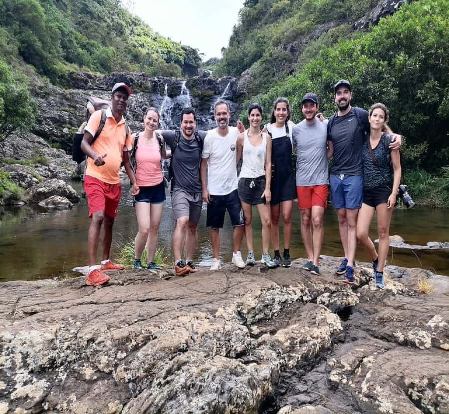 Mauritius: Tamarind Falls Guided Hike with Swim and Lunch - The seventh waterfall finish: the view and the 60-meter drop
