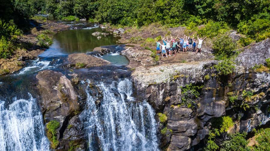 Mauritius: Tamarind Falls Highlights 3-Hour Hiking Trip - Sugarcane fields, then the canyon: how the first hour unfolds