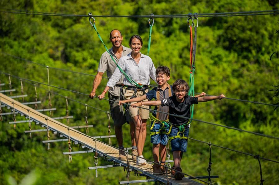Mauritius: Vallé Advenature Park, Nepalese Bridge - Views From 80 to 100 Meters Up: Where Your Photos Actually Happen