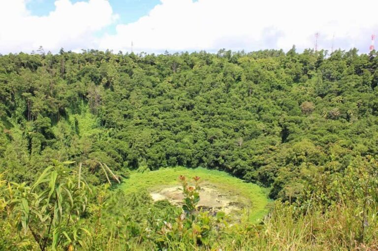 Private Southwest Tour with Local Lunch & Entrance Fees - Trou aux Cerfs: standing on the crater rim
