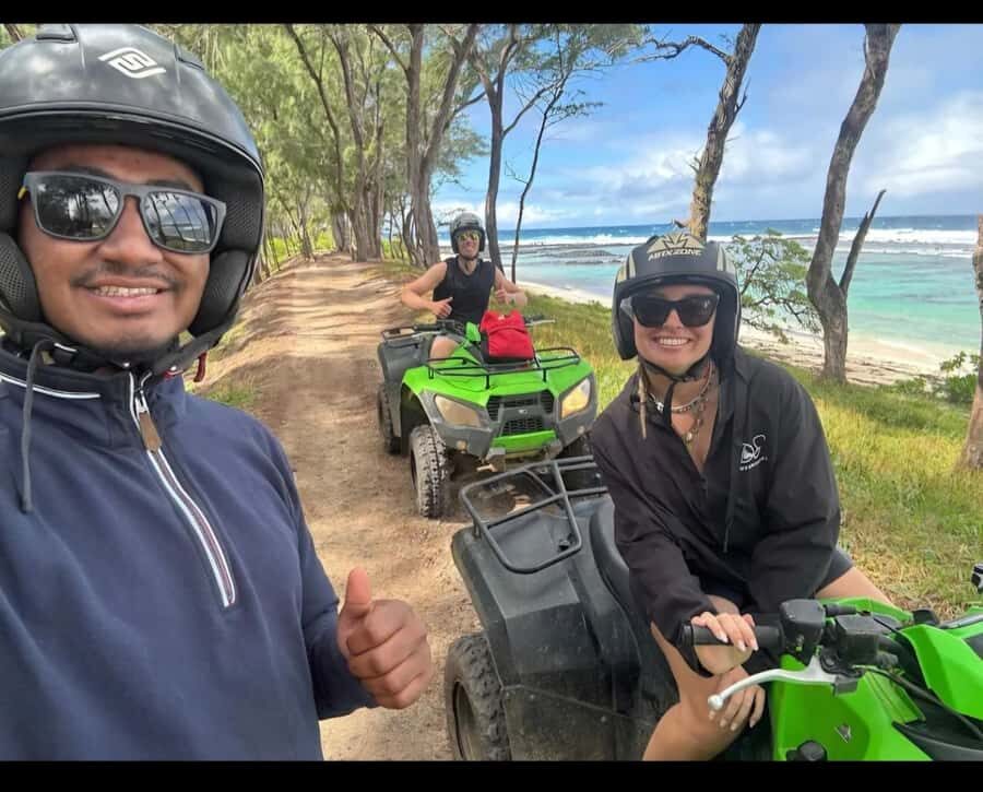 South of Mauritius: Quad Bike Tour - Pont Naturel: The South Coast View You Ride Straight Into